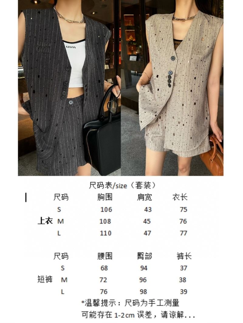 Miu Miu Short Suits